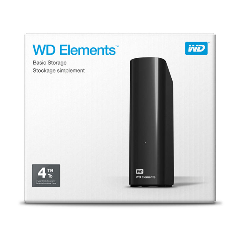 Merevlemez Western Digital WD Elements Desktop WDBWLG0040HBK 4 TB 3,5" USB 3.0