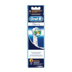 Elektrische Zahnbürste Kopf Oral-B 3D Weiß