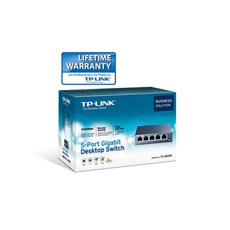 Desktop Switch TP-LINK TL-SG105 5P Gigabit Auto-MDIX-Metall
