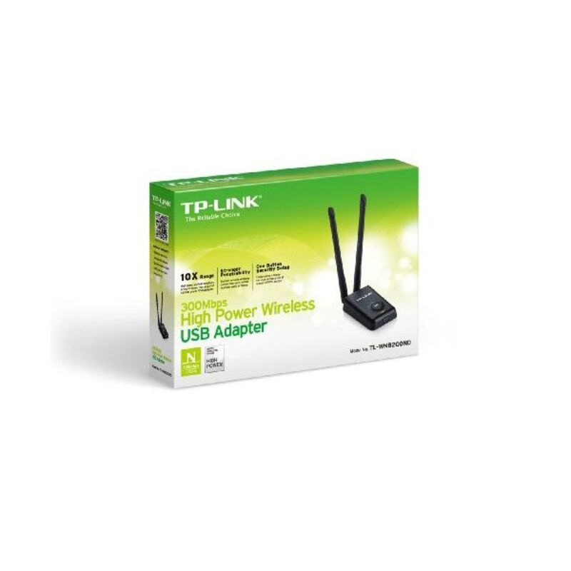 TP-LINK WN8200ND adapter. H.Pow 300N 500mW 2x5dBi USB