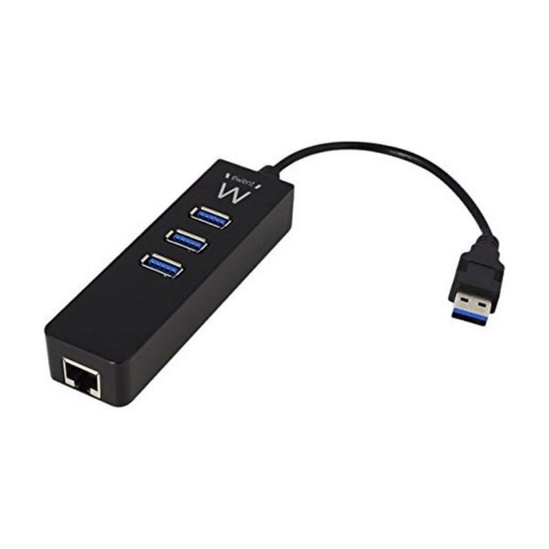 USB-Hub Ewent EW1140 3 x USB 3.1 RJ45 Plug and Play
