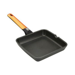 Flat grill pan BRA A281328 28 cm Grill Black