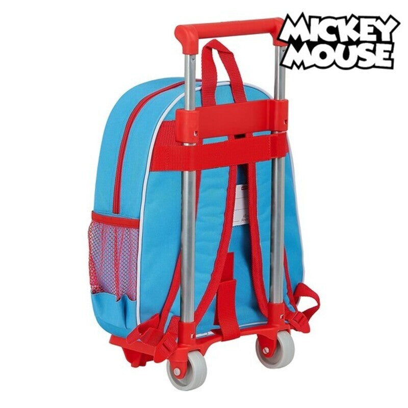2 Iskolatáska Kerekekkel 705 Mickey Mouse Clubhouse Világoskék