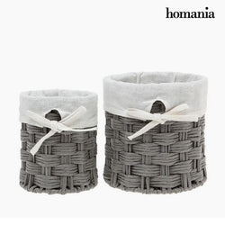 Basket Set Homania 2978 (2 pcs) Grey