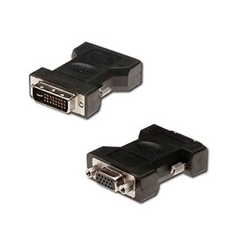 DVI Átalakító 24 + 5 és VGA HDB 15 között NANOCABLE APTAPC0177 női dugó Apa (Csatlakozó)