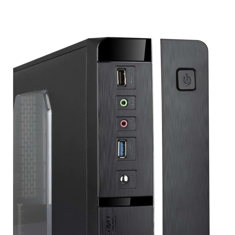 Micro Mini Tower ATX PC Housing Power Supply TooQ TQC-3005U3 Slim USB 3.0