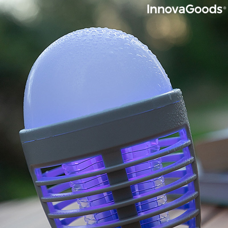 2 az1-ben újratölthető szúnyogriasztó lámpa LED-del Kl Bulb InnovaGoods