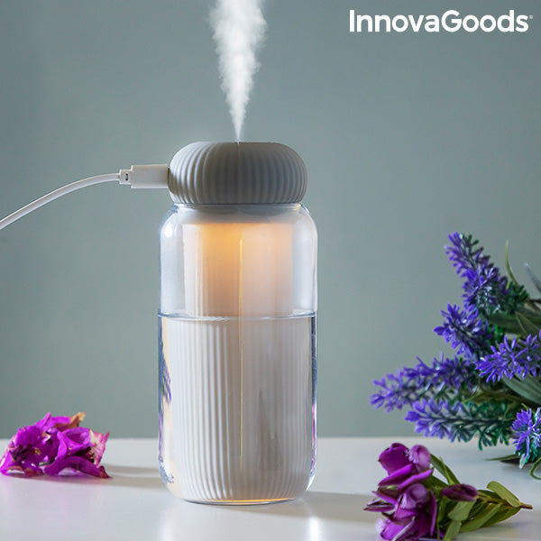 Ultrahangos aroma diffúzor párásító LED-del Stearal InnovaGoods