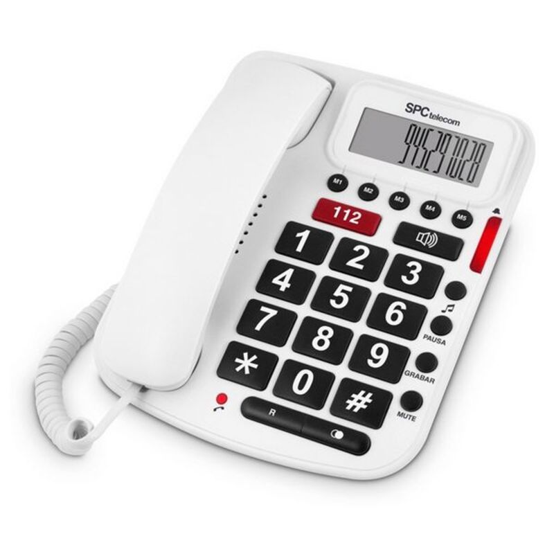 Vezetékes Telefon Időseknek SPC 3293B Fehér