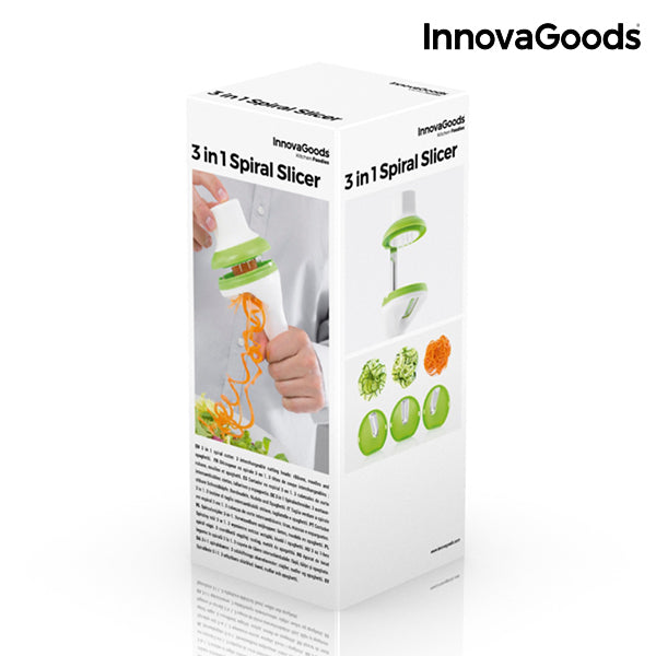 InnovaGoods 3 az 1-ben Spirális Zöldségvágó - gooods.hu