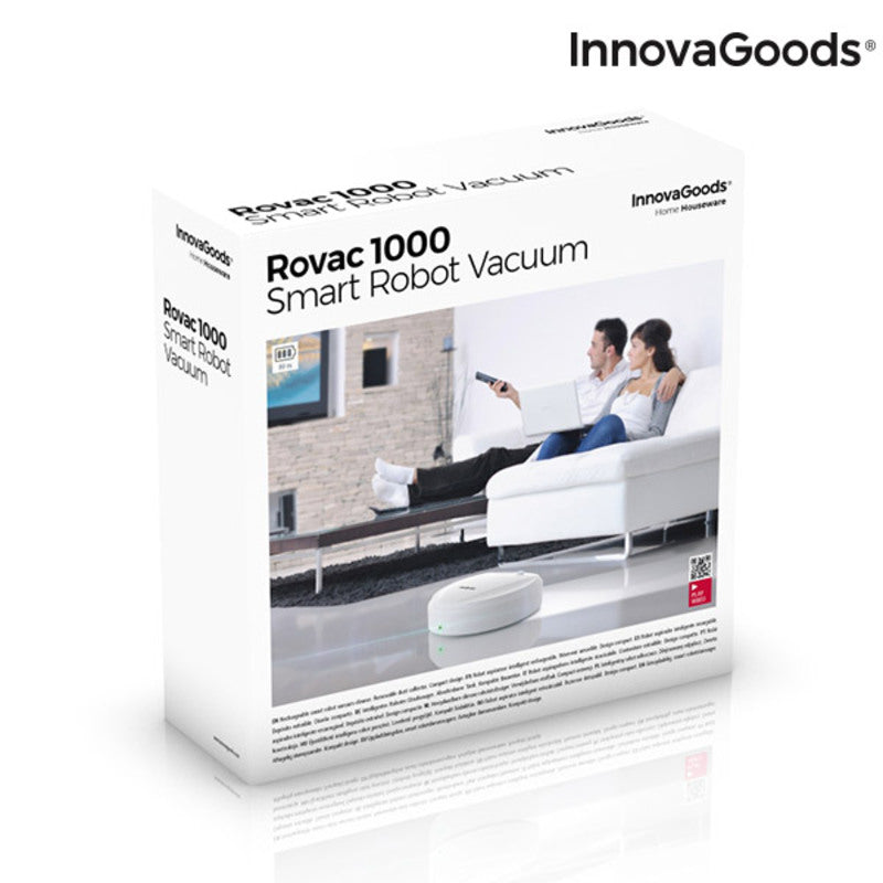 InnovaGoods Rovac 1000 Intelligente Roboter-Staubsauger Weiß